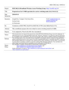 IEEE C802.16m- 10/0521r1 Project Title