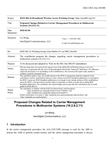 IEEE C802.16m-10/0400 Project Title