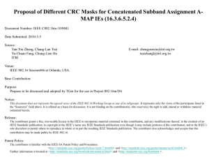 Proposal of Different CRC Masks for Concatenated Subband Assignment A-