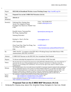 IEEE C802.16m-09/2930r1 1 Project