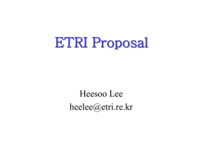 ETRI Proposal Heesoo Lee
