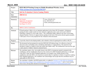 March, 2005 doc.: IEEE C802.20-04/20 Project Title