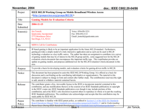 November, 2004 doc.: IEEE C802.20-04/86 Project Title
