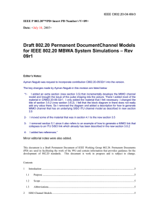 Draft 802.20 Permanent DocumentChannel Models – Rev 09r1
