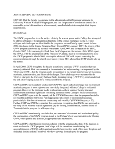 JOINT CEPP-IPPC MOTION ON UWW