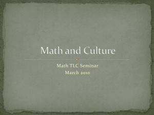 Math TLC Seminar March 2010