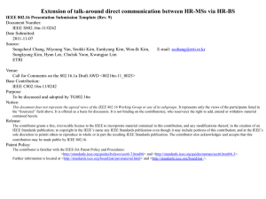 Extension of talk-around direct communication between HR-MSs via HR-BS