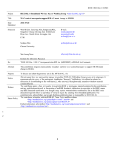 IEEE C802.16n-11/0158r2 Project Title