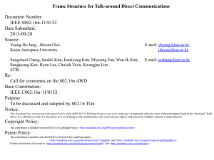 Frame Structure for Talk-around Direct Communications Document Number: IEEE S802.16n-11/0152 Date Submitted: