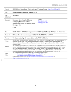 IEEE C802.16n-11/0118r1 Project Title