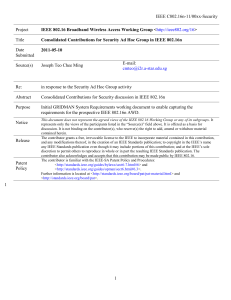 IEEE C802.16n-11/00xx-Security Project Title