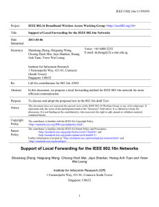 IEEE C802.16n-11/NNNN Project Title