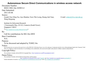 Autonomous Secure Direct Communications in wireless access network Document Number: IEEE C802.16n-10/0011r1