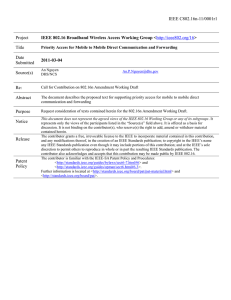 IEEE C802.16n-11/0001r1 Project Title Date