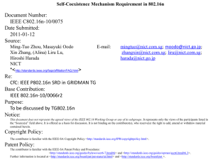 Document Number: IEEE C802.16n-10/0075 Date Submitted: 2011-01-12