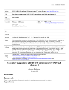 IEEE C802.16h-09/0004 Project Title