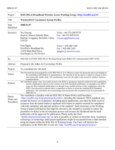 2008-01-07 IEEE C802.16h-08/014  Project