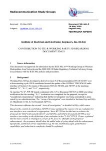 Institute of Electrical and Electronics Engineers, Inc. (IEEE) DOCUMENT 5D/421