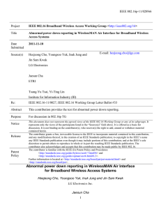 IEEE 802.16p-11/0289r6 Project Title