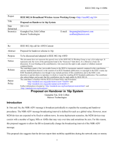 IEEE C802.16p-11/0096 Project Title