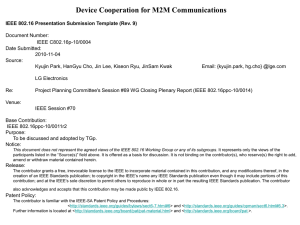 Device Cooperation for M2M Communications