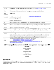 IEEE C802.16maint-10/0004 Project Title