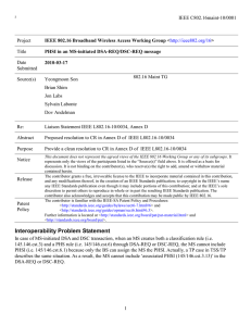 ² IEEE C802.16maint-10/0001  Project