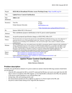 IEEE C802.16maint-08/345 Project Title