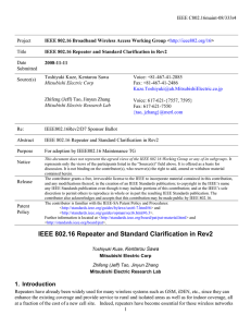 IEEE C802.16maint-08/333r4 Project Title