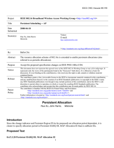 IEEE C802.16maint-08/190 Project Title