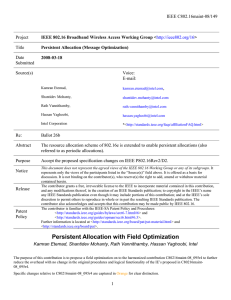 IEEE C802.16maint-08/149 Project Title