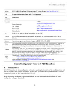 IEEE C802.16maint-08/120r1 Project Title