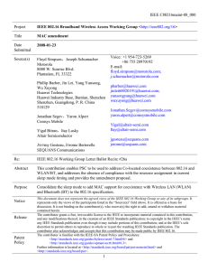 IEEE C80216maint-08_080 Project Title