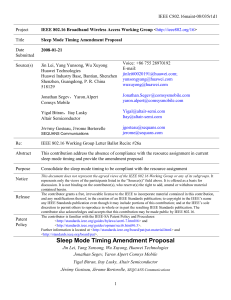 IEEE C802.16maint-08/035r1d1 Project Title