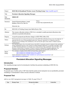 IEEE C802.16maint-08/010 Project Title