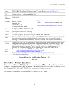 IEEE C802.16maint-08/003 Project Title