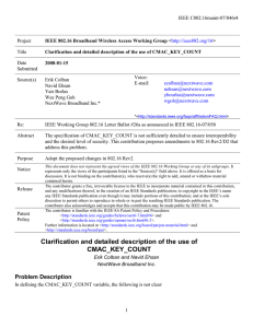 IEEE C802.16maint-07/046r4 Project Title