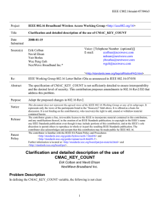 IEEE C802.16maint-07/046r3 Project Title