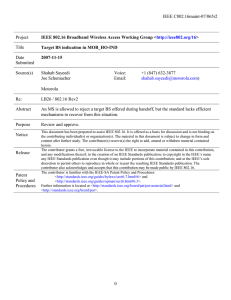 IEEE C802.16maint-07/065r2 Project Title