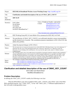 IEEE C802.16maint-07/046r1 Project Title