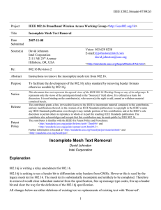 IEEE C802.16maint-07/042r3 Project Title