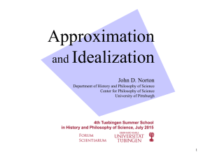 Approximation Idealization and John D. Norton