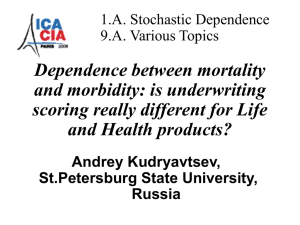 Dependence between mortality and morbidity: is underwriting scoring really different for Life