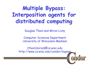 Multiple Bypass: Interposition agents for distributed computing