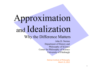 Approximation Idealization and Why the Difference Matters
