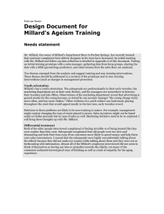 Design Document for Millard's Ageism Training  Needs statement