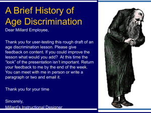 A Brief History of Age Discrimination