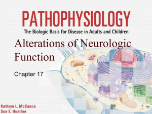 Alterations of Neurologic Function Chapter 17 1