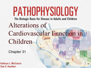 Alterations of Cardiovascular Function in Children Chapter 31