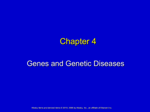 Chapter 4 Genes and Genetic Diseases